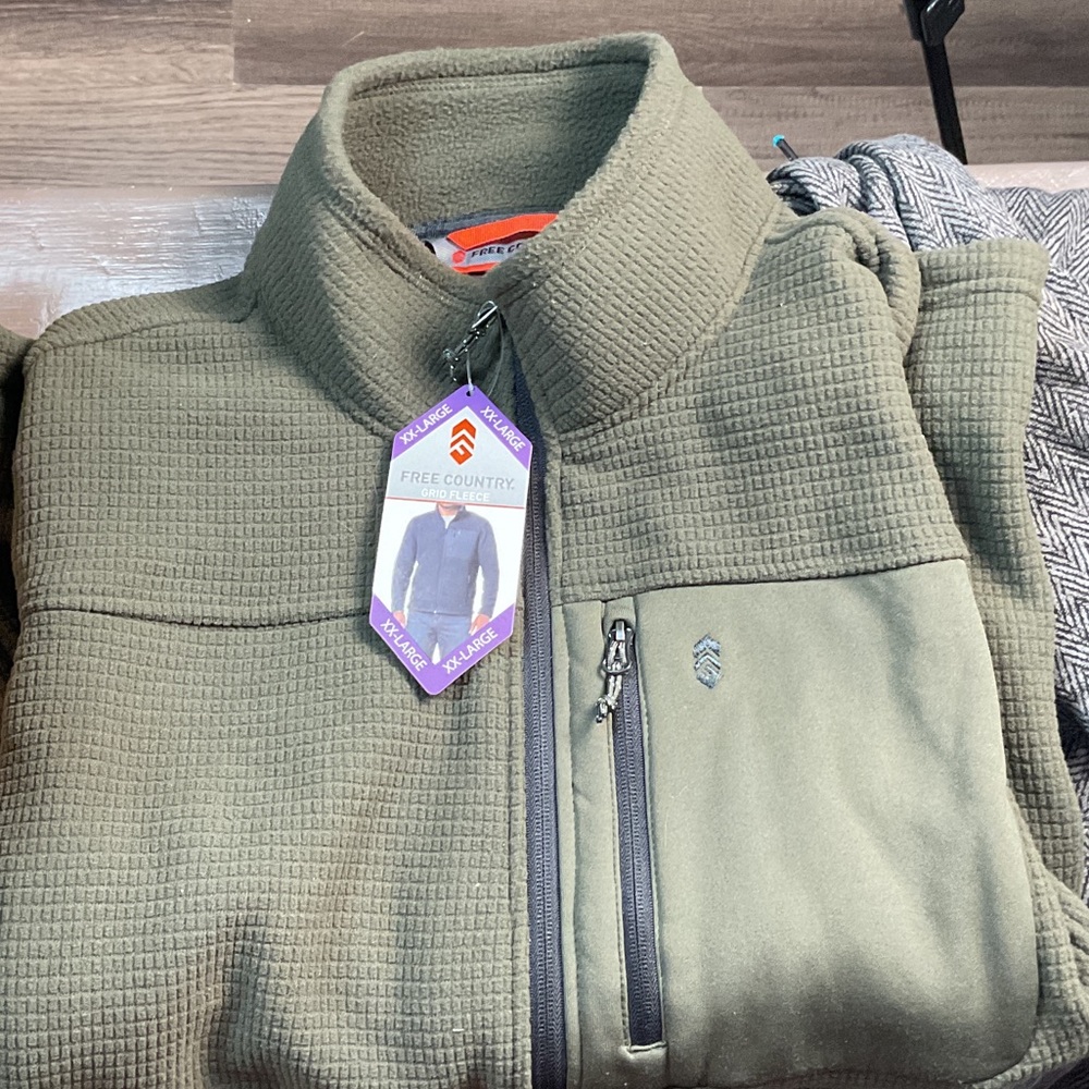 Free Country Textured Green Jacket